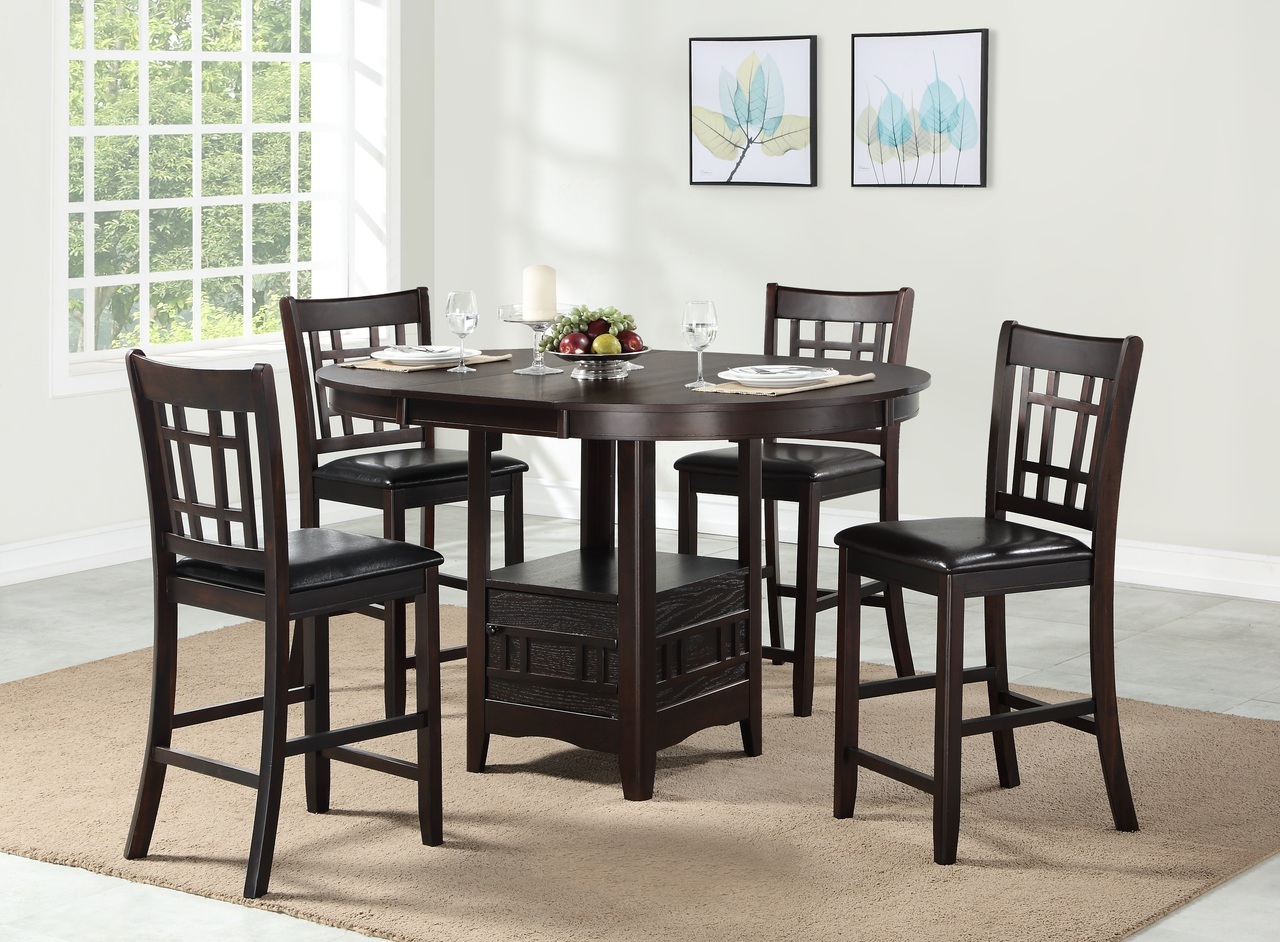 JOPLIN OVAL PUB 5 PC DINING SET – TABLE – 4 CHAIRS | DWF Wholesale ...